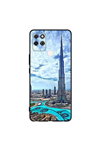 Covernex غطاء حماية لهاتف Honor Play 5T - برج خليفة - غيوم مؤثرة