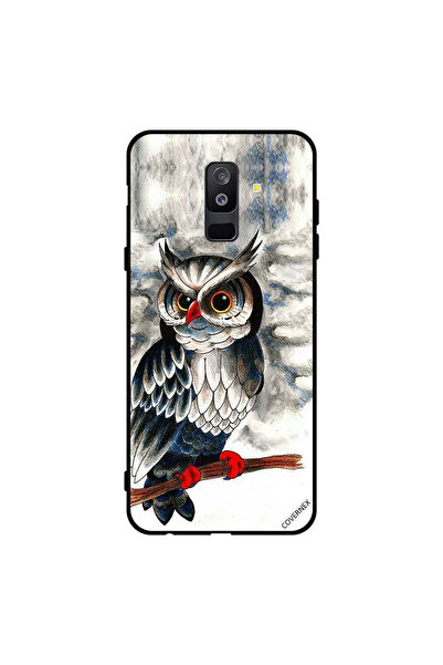 Covernex غطاء حماية لهاتف سامسونج جالاكسي A6+ (2018) - رسم بومة