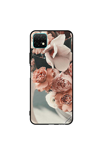 Covernex غطاء حماية لهاتف هواوي نوفا Y60 بنقشة زهور الخوخ
