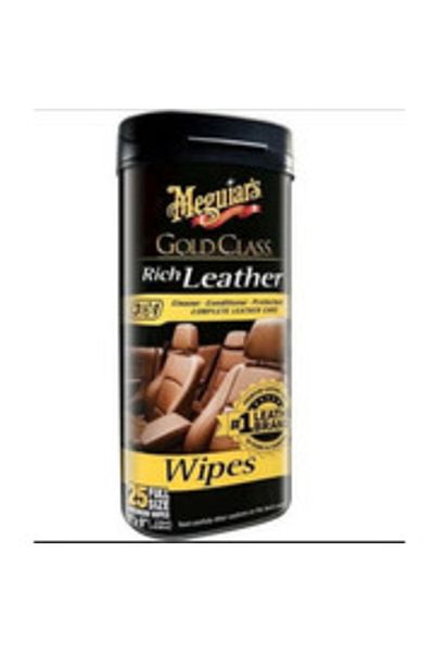 Meguiars Meguiars Leather Cleaning and Maintenance Wet Wipes, 25 pieces, 18x23cm
