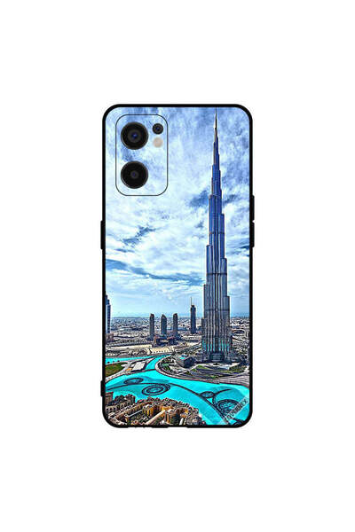 Covernex غطاء حماية لهاتف أوبو رينو 7 إس إي 5 جي - برج خليفة - غيوم مؤثرة