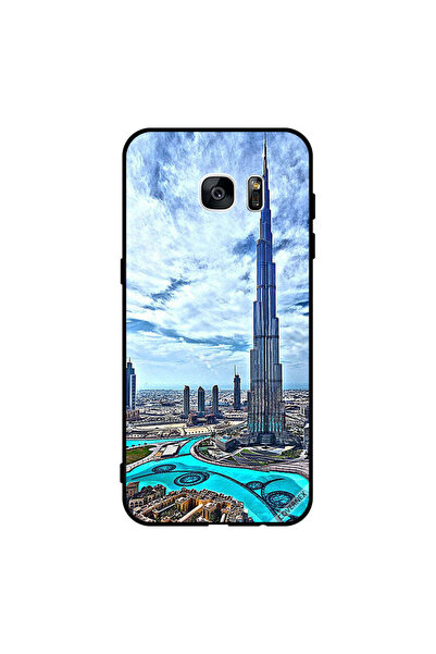 Covernex غطاء حماية لهاتف سامسونج جالاكسي إس 7 إيدج - برج خليفة - غيوم تلامس ...