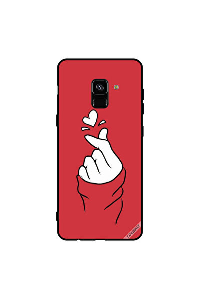 Covernex غطاء حماية لهاتف سامسونج جالاكسي A8+ (2018) Snap Love أحمر