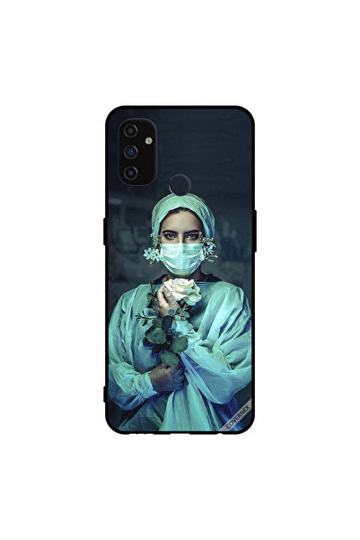 Covernex غطاء حماية لهاتف Oneplus Nord N100 ممرضة تحمل زهرة