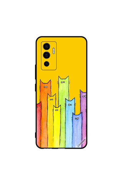 Covernex غطاء حماية لهاتف Vivo V23e 5G بتصميم دمية قطة
