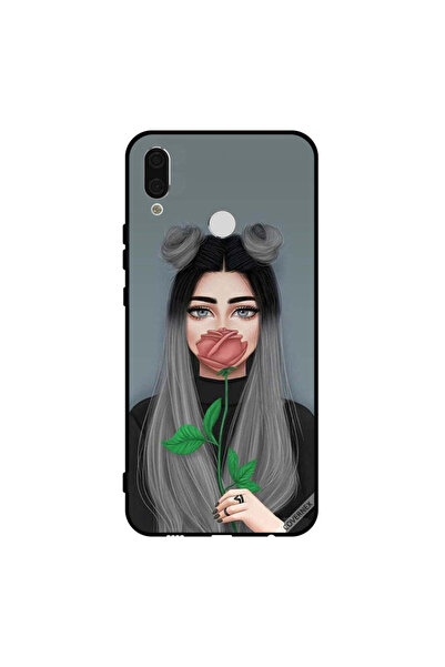 Covernex غطاء حماية لهاتف هواوي نوفا 3i بغطاء فم فتاة لطيفة بلون الخوخ الوردي
