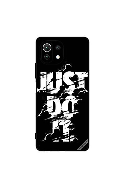 Covernex غطاء حماية لهاتف شاومي مي 11 لايت - جاست دو إت - أبيض وأسود