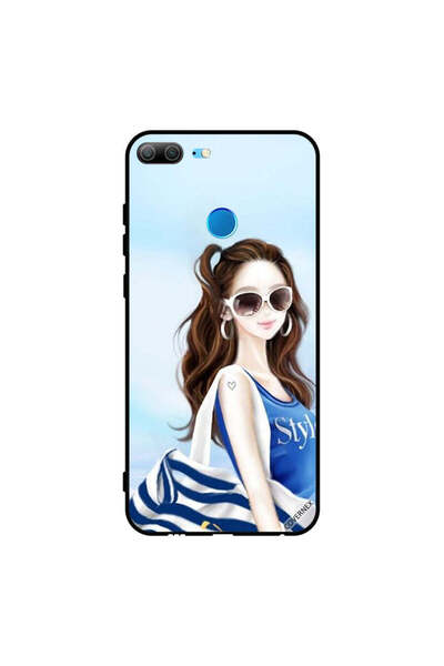 Covernex غطاء حماية لهاتف Honor 9 Lite بتصميم قميص أزرق