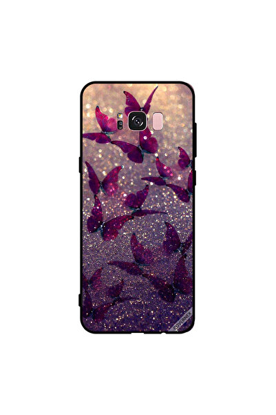 Covernex غطاء حماية لهاتف سامسونج جالاكسي S8+ بنقشة فراشات لامعة
