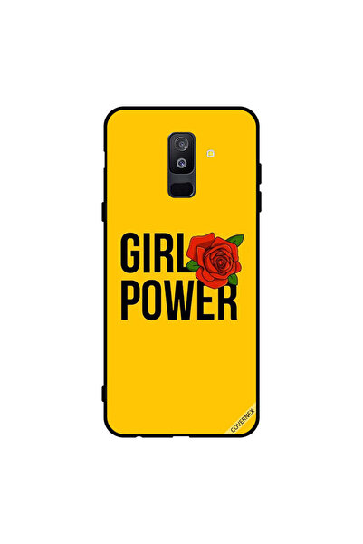 Covernex غطاء حماية لهاتف سامسونج جالاكسي A6+ (2018) - لون أصفر باور جيرل