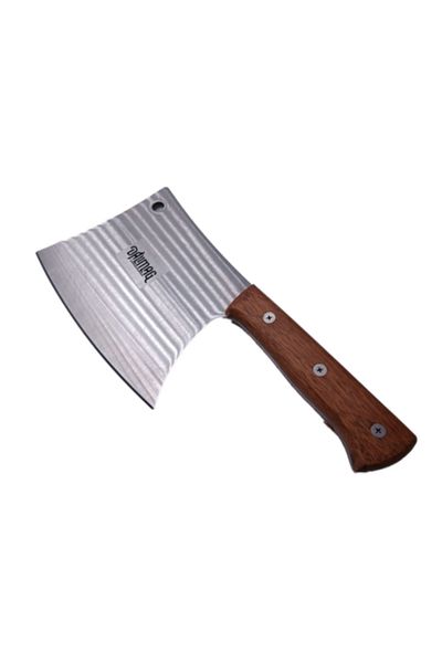 dalimag Forged Butchery Knife with Hook, Steel, Wooden Handle, 32 cm, Dalimag