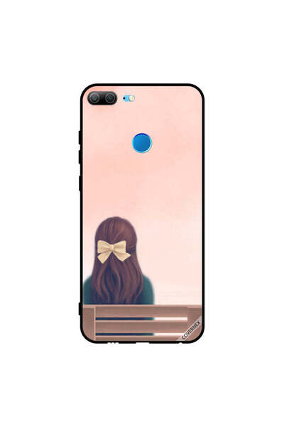 Covernex غطاء حماية لهاتف Honor 9 Lite - فتاة جميلة على مقعد