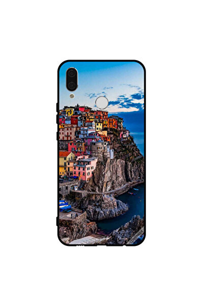 Covernex غطاء حماية لهاتف هواوي نوفا 3 - منازل ملونة على البحر