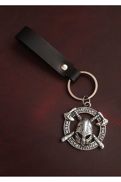 BSN Store Sparta Warrior Figure Keychain Premium Hand Made Real Leather Keychain