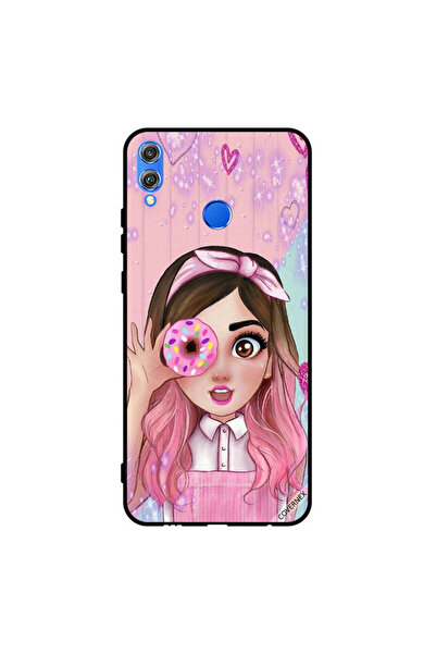 Covernex غطاء حماية لهاتف Honor 8X فتاة صغيرة لطيفة تحمل دونات
