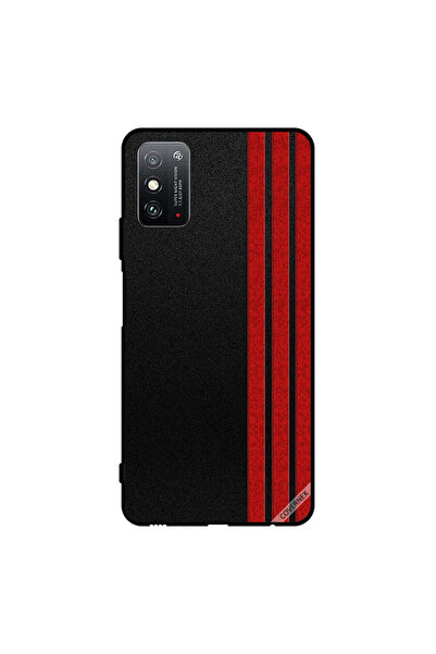Covernex غطاء حماية لهاتف Honor X10 Max 5G بثلاثة خطوط عمودية حمراء