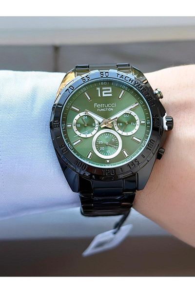 Ferrucci Men's Functions Active Metal Cord Wrist Watch