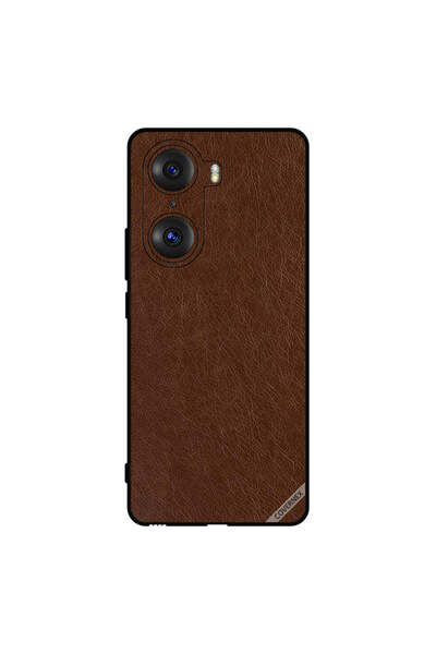 Covernex غطاء حماية لهاتف Honor 60 Pro بنمط جلدي بني داكن