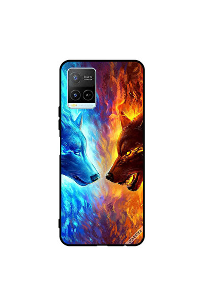 Covernex غطاء حماية لهاتف Vivo Y32 Water & Fire Wolf