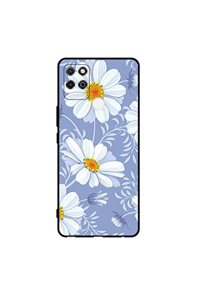 Covernex غطاء حماية لهاتف Honor Play 5T مع زهور بيضاء مزهرة