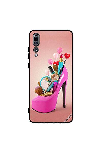 Covernex Protective Case Cover For Huawei P20 Pro Pink Shoe With Makeup Items