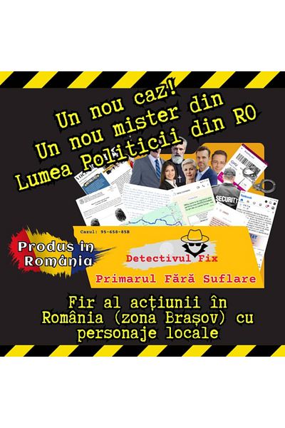 Magia Cartii Board game with detectives, Detective Fix's File, Case: The Breathless Mayor, DetectivulFix.ro