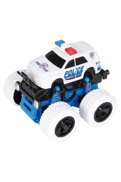 dalimag Interactive Toy Police Off-Road Monster Truck, 4x4, White, 9x9x9 cm, Dalimag