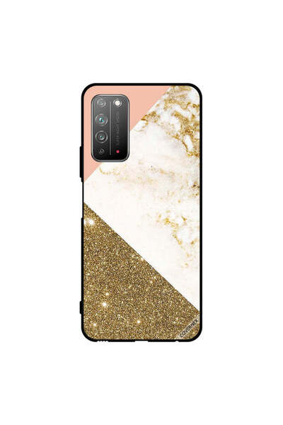 Covernex غطاء حماية لهاتف Honor X10 5G بنمط لامع ذهبي وغير لامع