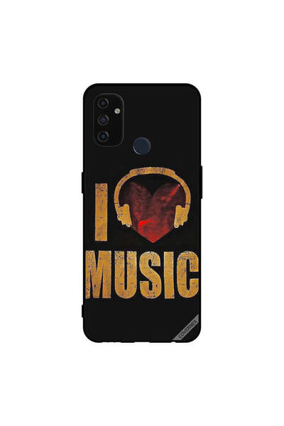 Covernex غطاء حماية لهاتف Oneplus Nord N100 Vintage I Love Music