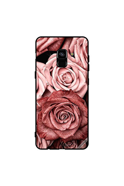 Covernex غطاء حماية لهاتف سامسونج جالاكسي A8+ (2018) زهور الخوخ