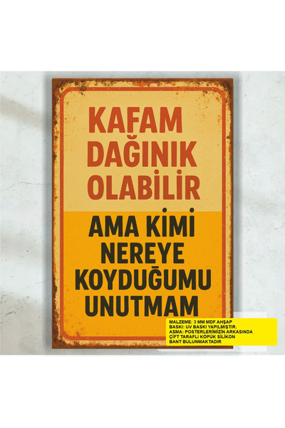 Hayat Poster kimi nereye koyduğumu unutmam komik esprili atarlı sözler duvar ...