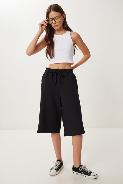 Lovelyİstanbul Cepli Esnek Örme Eşofman Şort