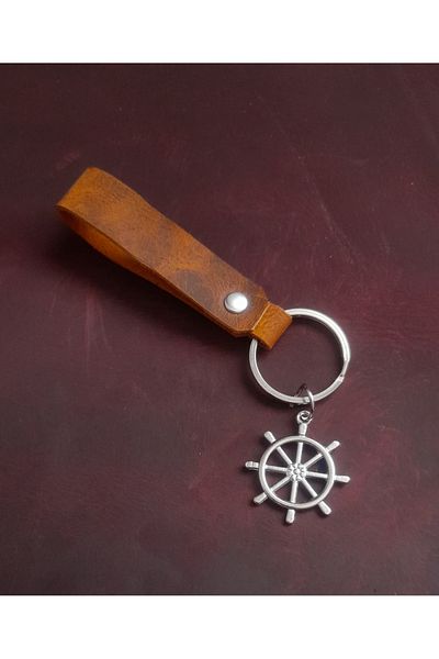 BSN Store Seaman's Rudder Figure Keychain Premium Hand Made Real Leather Keychain