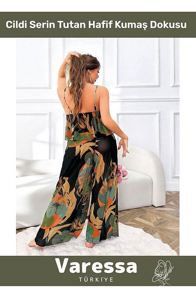VARESSA Trend Model Special Series Large Size Design Thin Strap Casual 2-Piece Set