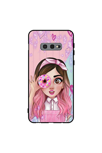 Covernex غطاء حماية لهاتف سامسونج جالاكسي S10e فتاة صغيرة لطيفة تحمل دونات