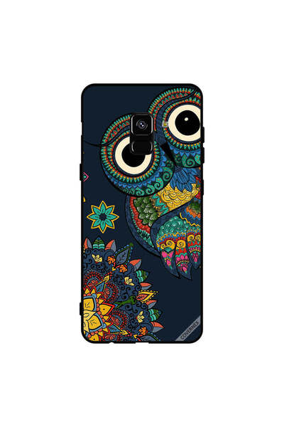 Covernex غطاء حماية لهاتف سامسونج جالاكسي A8+ (2018) بتصميم بومة زهرية