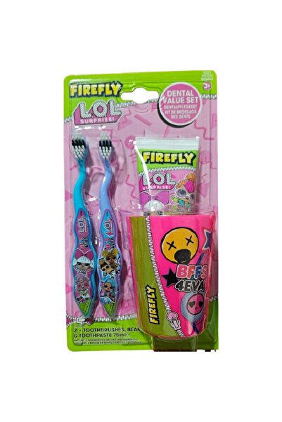 Firefly Set de ingrijire dentara LOL Surprise pasta de dinti, 2 periute de dinti, 1 cana
