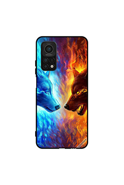 Covernex غطاء حماية لهاتف شاومي مي 10 تي برو 5G، ذئب الماء والنار