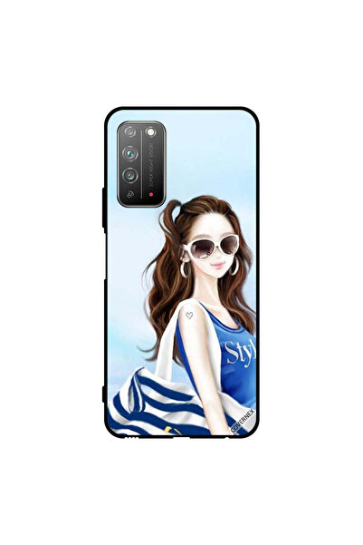 Covernex غطاء حماية لهاتف Honor X10 5G بتصميم قميص أزرق