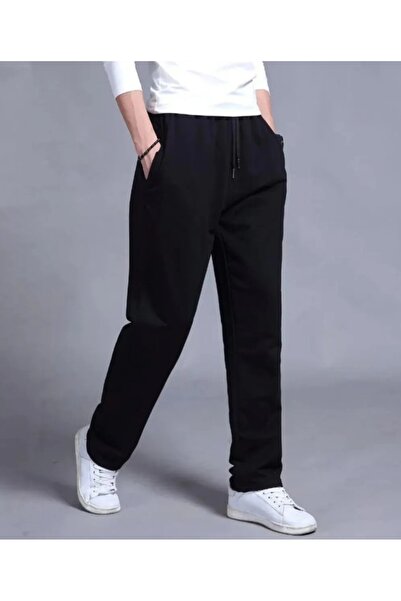 FİTGO Women's Black Straight Leg Tracksuit
