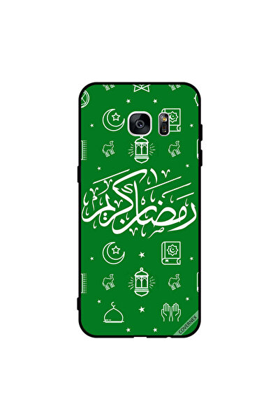 Covernex غطاء حماية لهاتف سامسونج جالاكسي إس 7 إيدج - رمضان كريم - أخضر