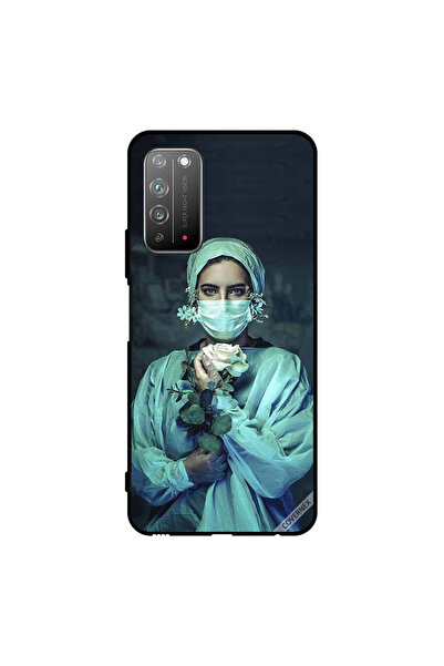 Covernex غطاء حماية لهاتف Honor X10 5G ممرضة تحمل زهرة
