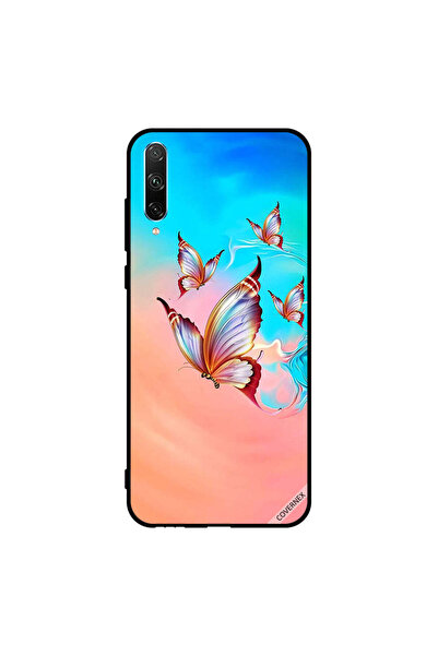 Covernex غطاء حماية لهاتف Honor 30i بطبعة فراشات تحلق فوق لون الطلاء