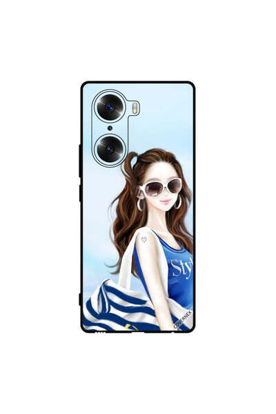 Covernex غطاء حماية لهاتف Honor 60 بتصميم قميص أزرق