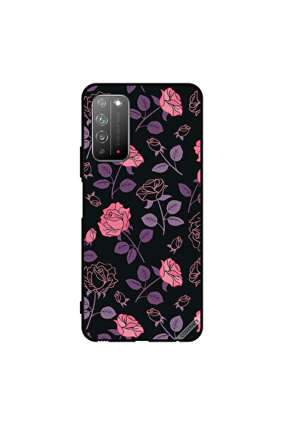 Covernex غطاء حماية لهاتف Honor X10 5G - زهور وردية وأرجوانية