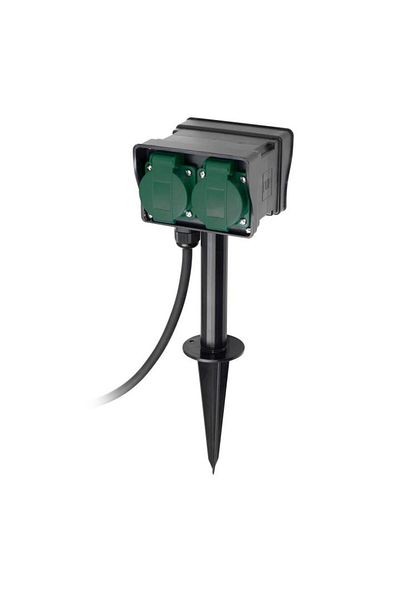Somogyi Outdoor Extension Cord with Stake NVL 4-5/BK/1.5