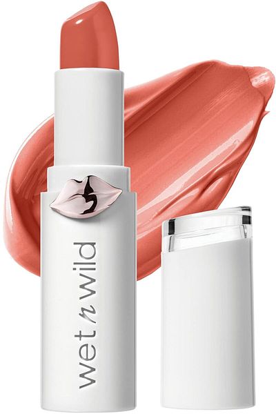 WET N WİLD Lipstick By Mega Last High-Shine Lipstick Lip Color Makeup, Coral Bellini Overflow