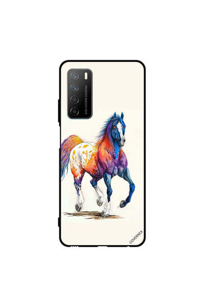 Covernex غطاء حماية لهاتف Honor Play 4 - حصان ملون