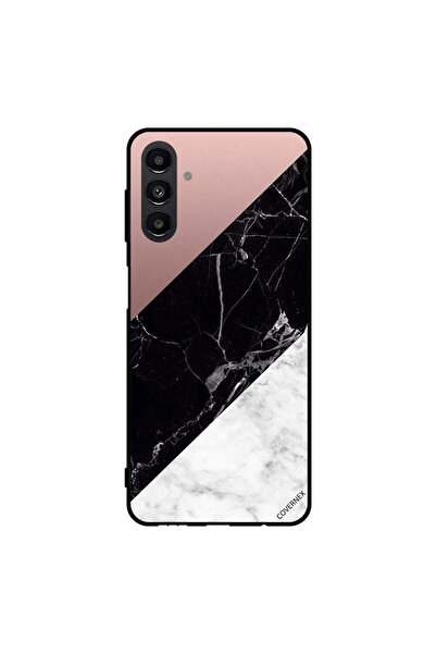 Covernex غطاء حماية لهاتف سامسونج جالاكسي A13 5G، أبيض وأسود، الجزء العلوي من...