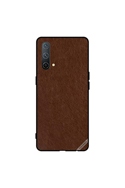 Covernex غطاء حماية لهاتف Oneplus Nord CE 5G بنمط جلدي بني داكن